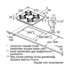 Bosch POH7C9O12O Wok Gözlü Antrasit Ankastre Ocak