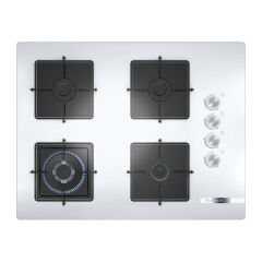 Bosch POH7C2O12O 67 cm Beyaz Cam Ankastre Ocak