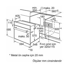 Bosch HBJ558YB5T Siyah Ankastre Fırın