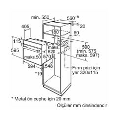 Bosch HBJ558YW5T Beyaz Ankastre Fırın