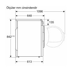 Bosch WQG241A0TR 9 kg Çamaşır Kurutma Makinesi