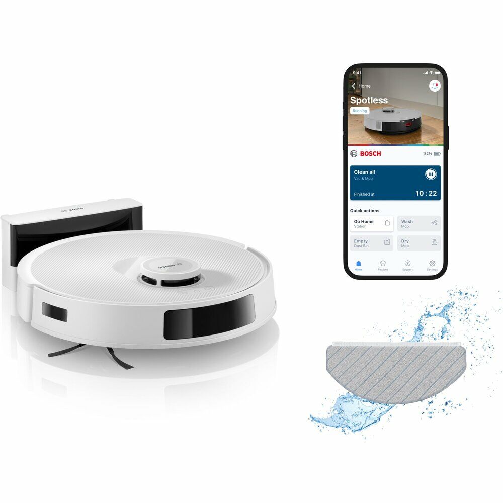 Bosch Spotless BCRC1W Akıllı Robot Süpürge
