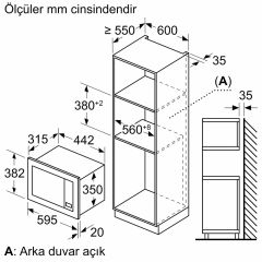 Bosch BEL623MD3 20 lt Siyah Ankastre Mikrodalga Fırın