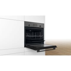 Bosch HBF512BH1T Antrasit Gri 66 lt Ankastre Fırın