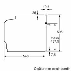 Bosch HJG852YW0T Beyaz Ankastre Fırın