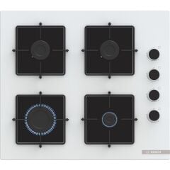 Bosch POP6C2P31O 60 cm Beyaz Cam Ankastre Ocak