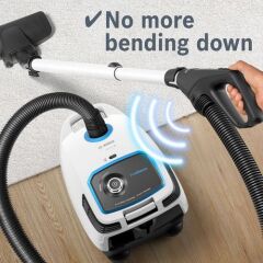 Bosch BGB6SIL1 700 W Toz Torbalı Elektrikli Süpürge Beyaz