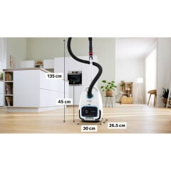 Bosch BGB6SIL0L Serie 6 Toz torbalı Süpürge ProSilence Beyaz